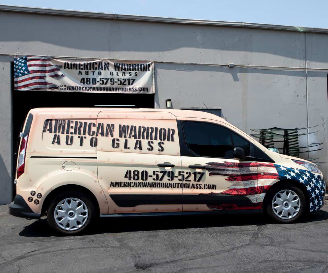 american warrior auto glass van
